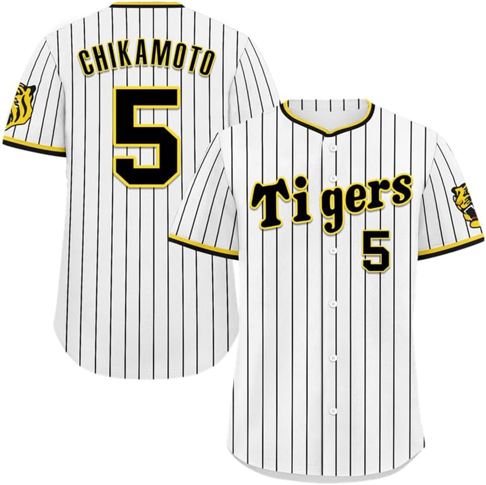 Amazon.co.jp: Hanshin Tiger Koji Chikamoto, Number 5, Uniform